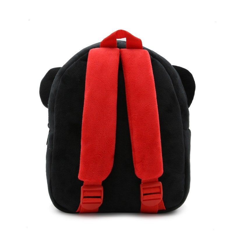 Plush Kids Backpack, Panda Animal Design, Soft Lightweight School Bag for Toddlers and Preschool Kids - Image 4