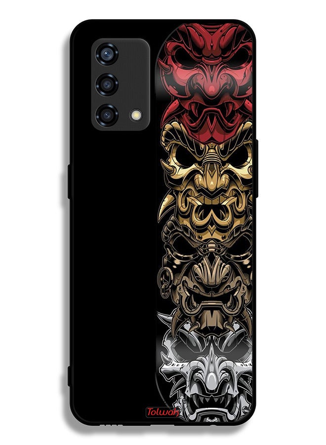 Tolwak Oppo Reno6 Lite Protective Case Cover Heads Art - Image 2