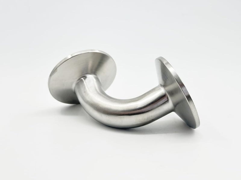 Geife Stainless Steel 304 Tri Clamp Elbow, 1.5" Clamp Ferrule with 3/4 Inch OD Pipe, 90 Degree Polished Bend Fitting - Image 3