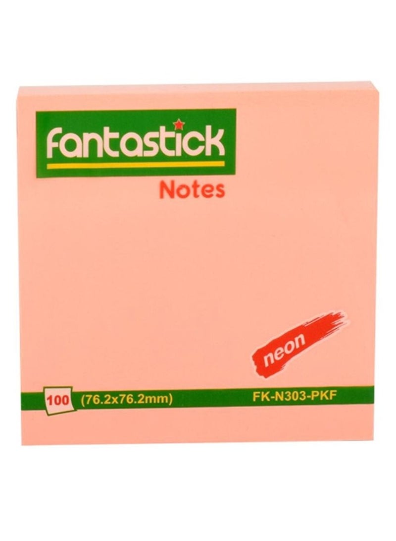 Fantastick 12-Piece Sticky Notes 3x3 Inch Size Pink - Image 3