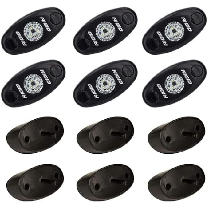 RIGID Rock Light Kit Cool White Set Of 6 Lights ASeries Industries - Image 1