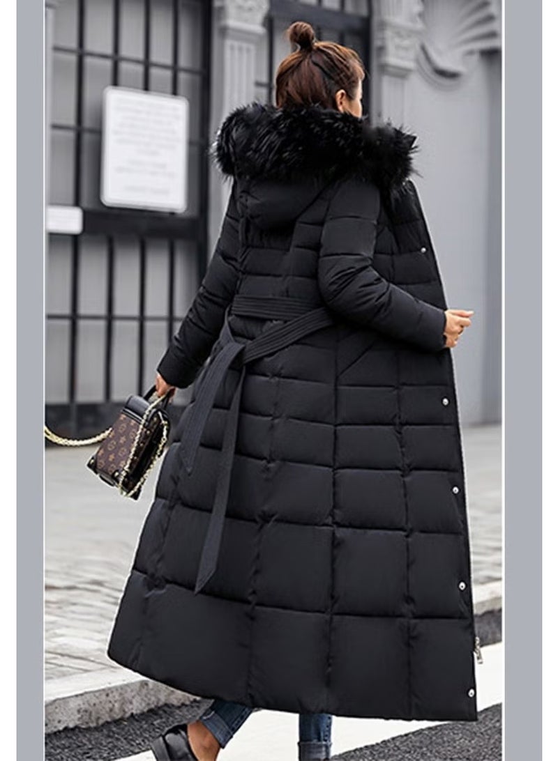 Barbora Daily Winter Full Length Women's Puffer Coat BT180BLACK22 - Image 1