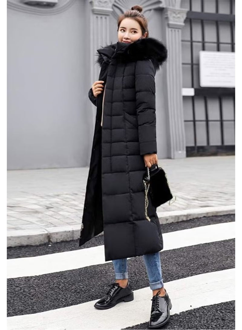 Barbora Daily Winter Full Length Women's Puffer Coat BT180BLACK22 - Image 5