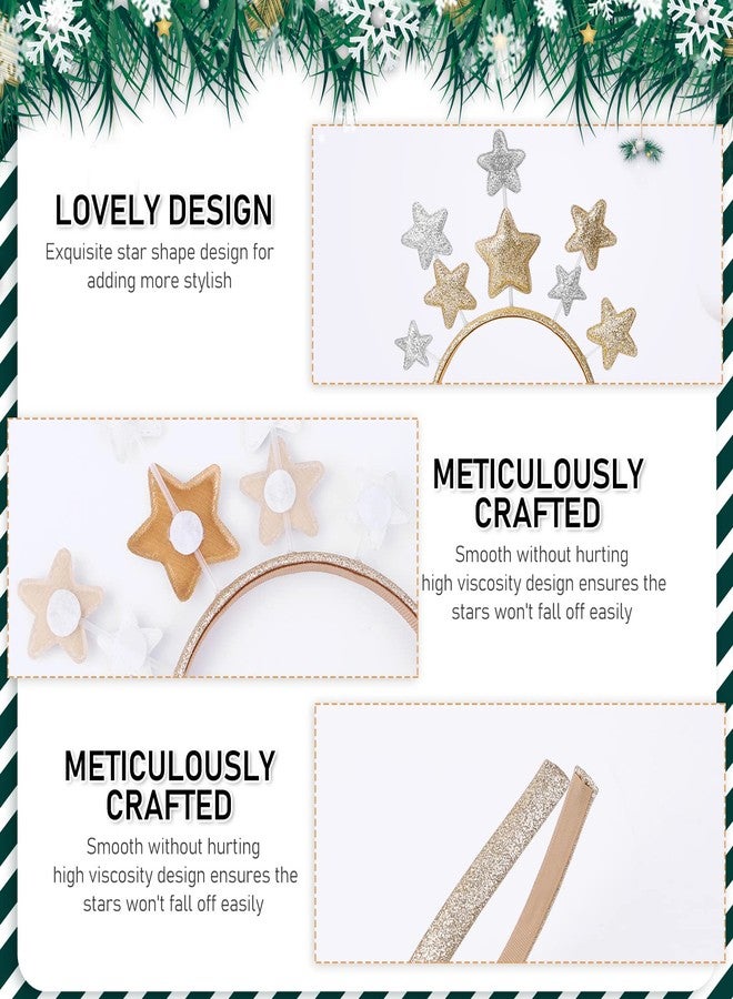 WLLHYF Headband, Gold Alloy Stars Headpiece Hair Band for Women, Girls, Kids, Party Hair Accessory for Princess, Holiday Festival, Birthday Party - Image 3