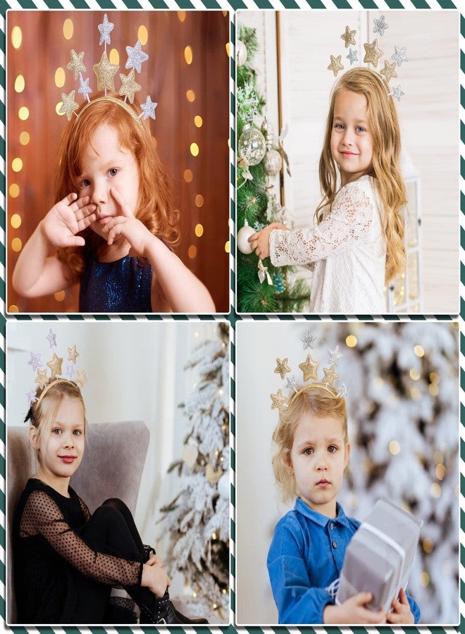 WLLHYF Headband, Gold Alloy Stars Headpiece Hair Band for Women, Girls, Kids, Party Hair Accessory for Princess, Holiday Festival, Birthday Party - Image 4