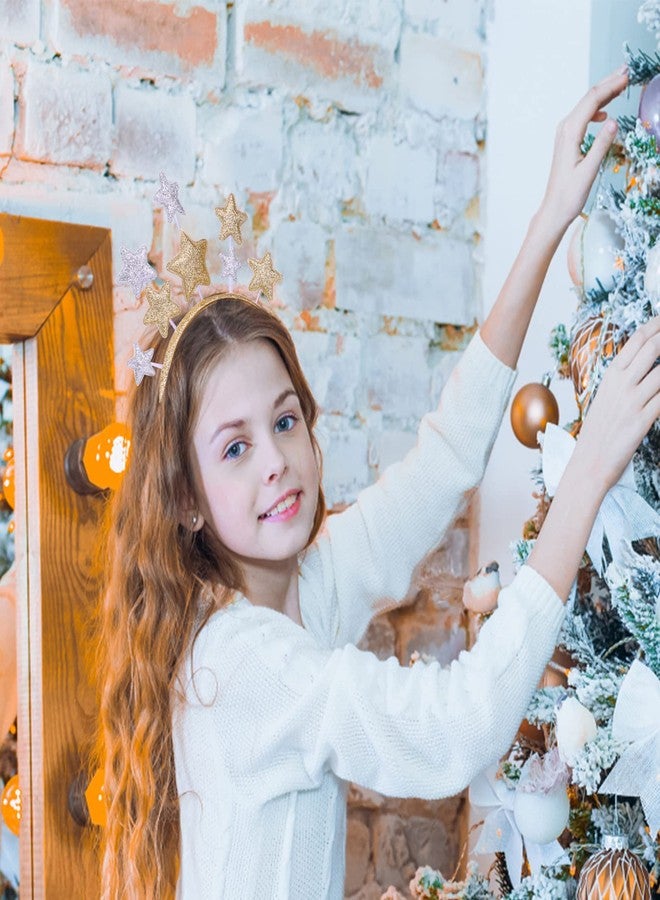 WLLHYF Headband, Gold Alloy Stars Headpiece Hair Band for Women, Girls, Kids, Party Hair Accessory for Princess, Holiday Festival, Birthday Party - Image 5