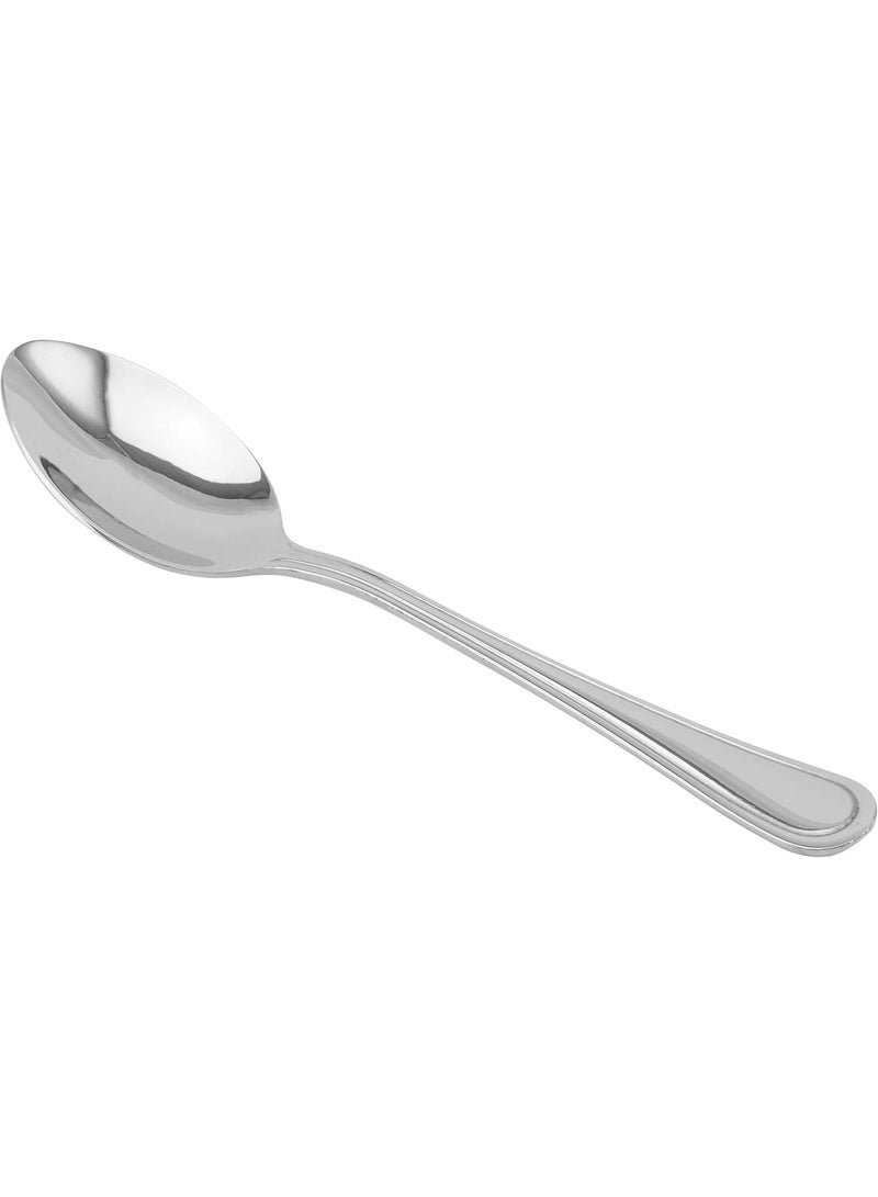 Berger Stainless Steel Dessert Spoon Set, Silver, 6 Pieces | Premium Mirror Finish Cutlery | Durable Spoons for Desserts, Tea & Daily Use - Image 4