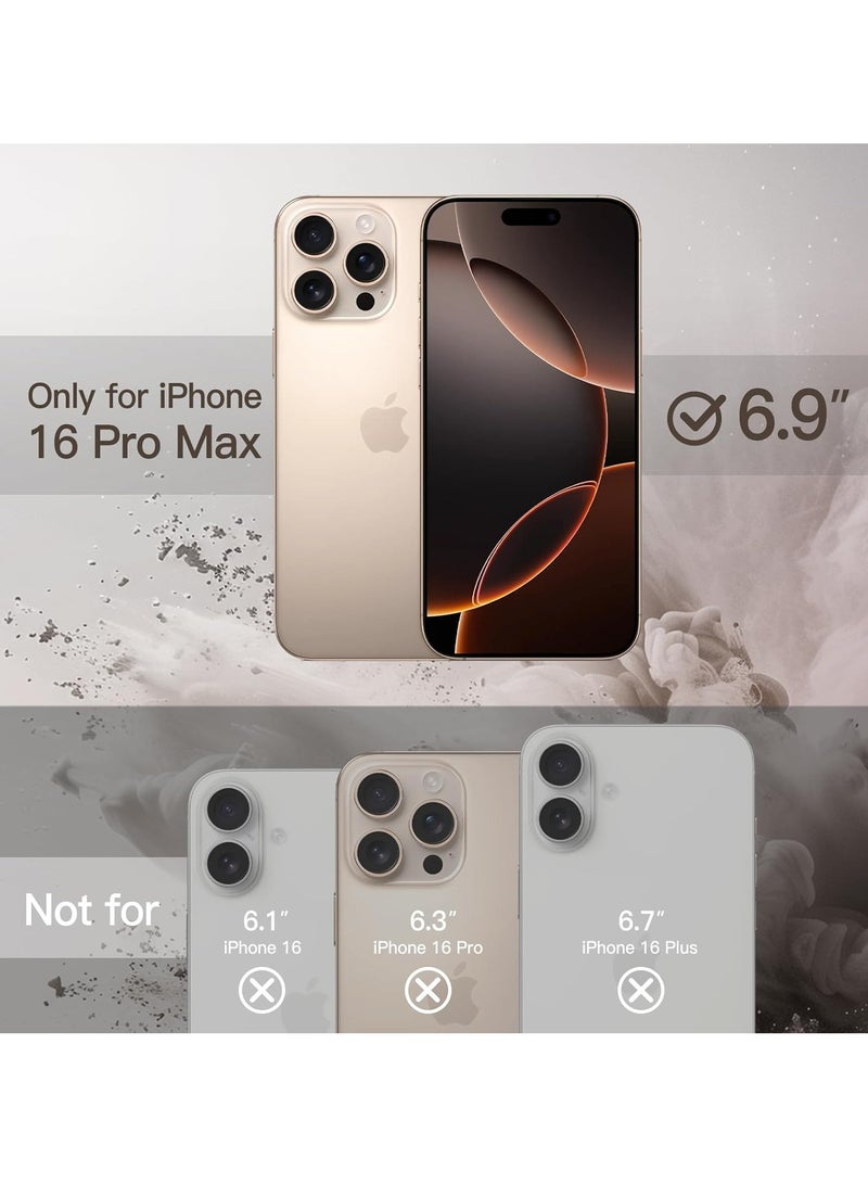 BORTONY iPhone 16 Pro Max Case with Card Holder Magnetic Kickstand PU Leather Shockproof Protective Cover for iPhone 16 Pro Max 6.9 Inch - Image 2