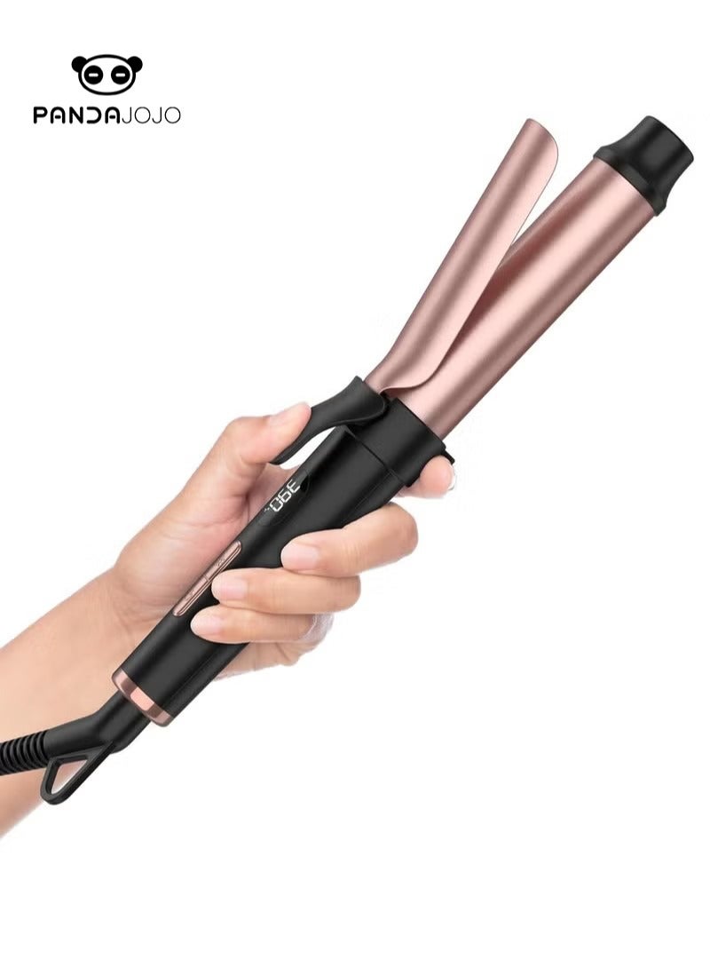PANDA JOJO Travel Curling Iron 5 Adjustable Temp, 1 Inch Mini Curling Iron Travel Size with LED Display, Ceramic Mini Hair Curler with Keratin and Argan Oil Infuse, Dual Voltage - Image 1