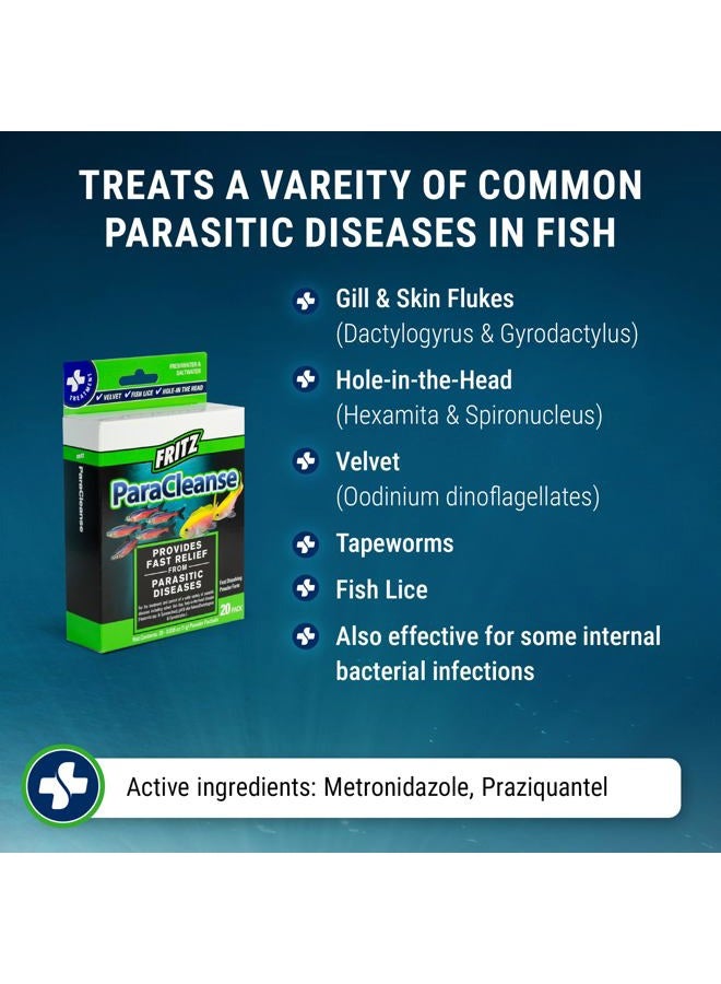 Fritz Aquatics ParaCleanse Provides Fast Relief from Parasitic Diseases (20-Count) - Image 3