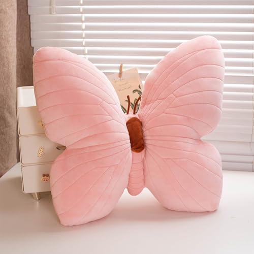 PEACH CAT Butterfly Pillow Decorative Butterfly Shaped Throw Pillows 157 x 157 Cute Plush Cushion Decor for Bedroom Living Room Sofa Couch Pink - Image 1