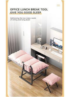 Generic Lazy Chair, Modern Large Accent Lounge Chair, Leisure Sofa Armchair with Ottoman, Reading Chair with Footrest for Bedroom, Living Room, Dorm Rooms, Garden and Courtyard.  - Image 3