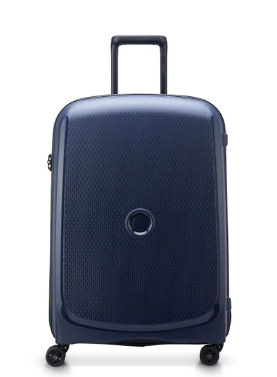 DELSEY Paris Belmont+ 71cm Hardcase 4 Double Wheel Non-Expandable Check In Luggage Trolley Blue