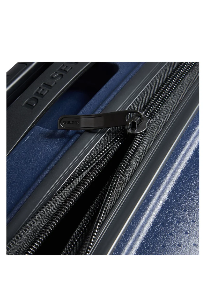 DELSEY Paris Belmont+ 71cm Hardcase 4 Double Wheel Non-Expandable Check In Luggage Trolley Blue