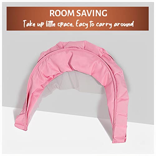TurtleGrip Crib Net, Portable Baby Mosquito Net Anti-Bug | Size: 135 x 65 x 65cms, for (0 to 24 Months) Baby Color: Pink - Image 5