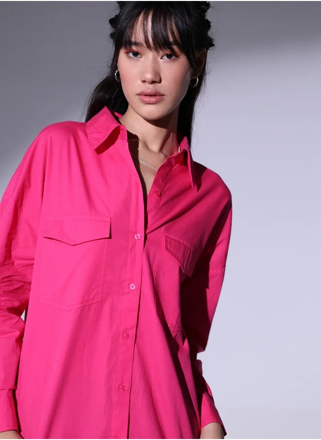 هوبرهولمي Pink Shirt For Women