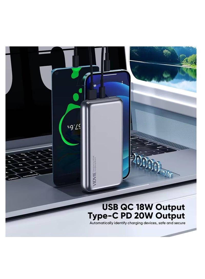 VidVie 20000mAH Ultra-thin Metal Power Bank - Image 3