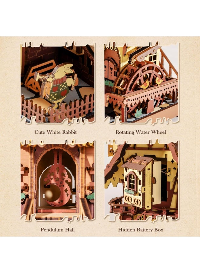 روبوتايم روكر ساعة الوقواق ميكانيكية لغز خشبي ثلاثي الأبعاد LC901C - Image 4