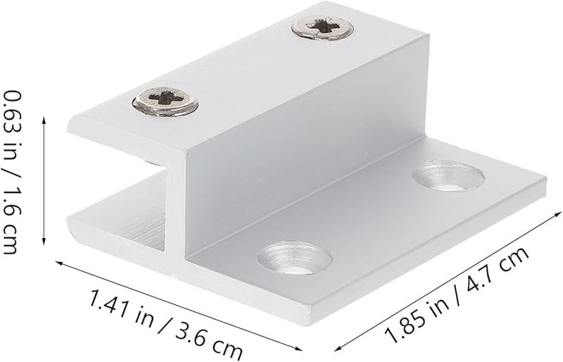 5Pcs Heavy Duty H Type Glass Shelf Brackets Aluminum Alloy For Floating Shelves Kitchen Bathroom - Image 5