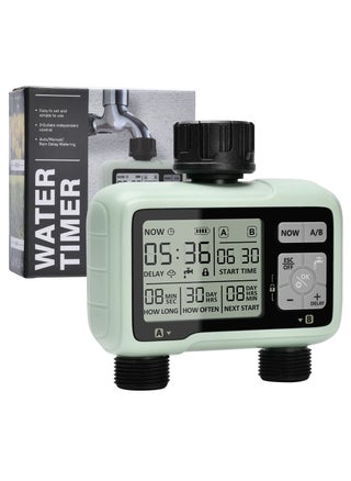 Sprinkler Timer, Water Sprinkler Timer with 2 Outlets, Garden Automatic Watering System/Sprinklers for Lawns Programmable Hose Timer Irrigation System with Child Lock Mode - pzsku/Z28E7D4110FA38D888477Z/45/_/1725917564/b0935df0-52bf-46b1-84c3-dc3b216ba96f
