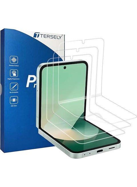 Pack Hydrogel Screen Protector For Samsung Galaxy Z Flip 6 5G Aqua Flex Extremely Easy To Install No Bubble Anti Shock Soft Protective Tpu Film Support Fingerprint Unlock