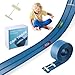 Quini 15 Ft Flexible Race Track for Kids Hot Wheels Matchbox Car TrackCar Launcher Rolls Up Portable Race Track Suction Cups Compatible Diecast 150th Toy Cars Cobalt Blue - Image 2