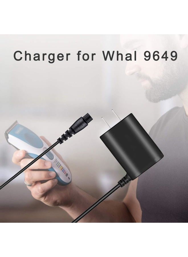 WUKUR شاحن بديل لقص الشعر اللاسلكي القابل لإعادة الشحن من واهل كولور برو & ماكينة الحلاقة فقط متوافق مع طراز واهل 9649، مدرج في UL، مع كابل بطول 6.6 قدم - Image 3