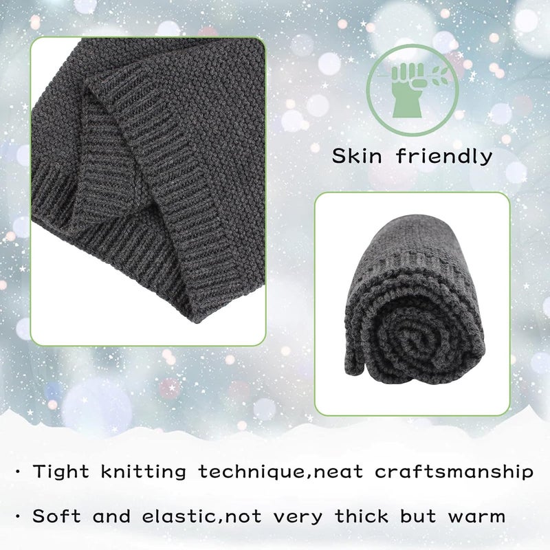 Peecabe Baby Boys Knitted Scarves Warm Toddler Girl Infinity Scarf Kids Soft Chunky Neck Warmer for Fall Winter - Image 3