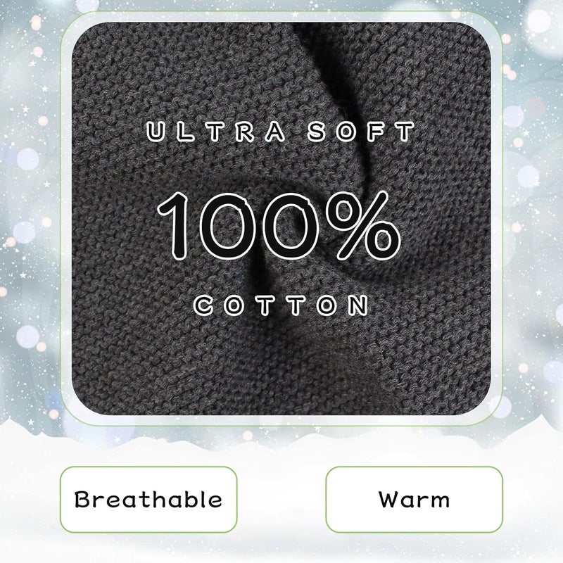 Peecabe Baby Boys Knitted Scarves Warm Toddler Girl Infinity Scarf Kids Soft Chunky Neck Warmer for Fall Winter - Image 5
