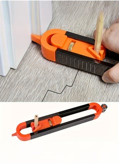 Generic Measurement Puller Irregular Contour Gauge Oval Woodworking Scribing Drawing Shape Curve Ruler Simulation Gauge With Lock  - Image 1