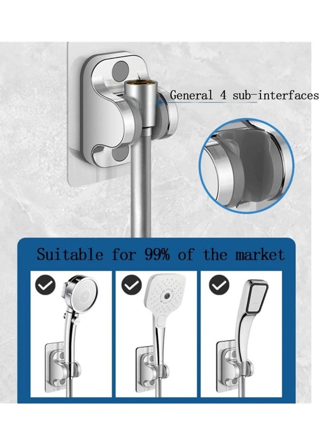 خرطوم دش كروم بديل، خرطوم دش بي في سي عالمي G1 2 مضاد للتشابك، مضاد للانفجار، ومقاوم للتسرب لصنابير الحمام، 1.5 متر - Image 1