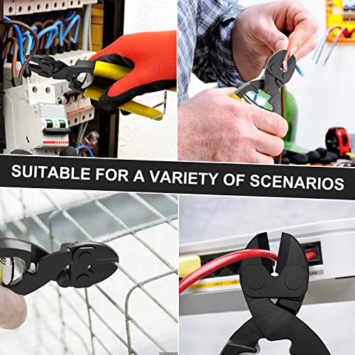 Outivity 8" Cutting Pliers Wire Cutter Steel Cable Cuts Copper Wire, Rope Spring Wire Multi-Function Hand Tool For Electricians,Homes - Image 4