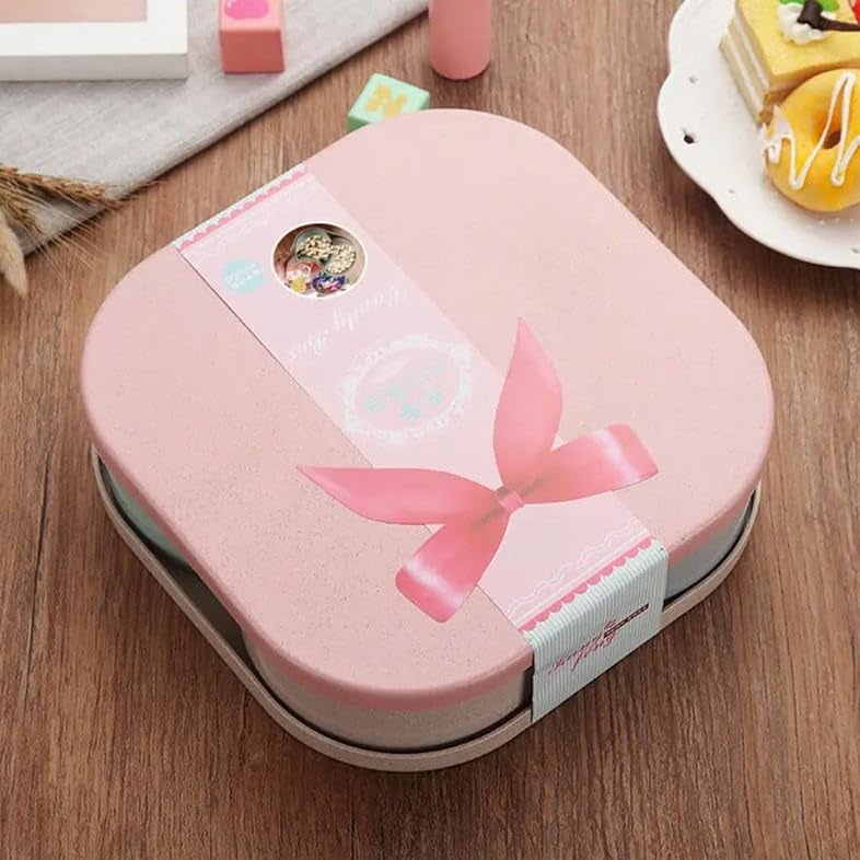 Exxelo Snack Storage Box, Divided Serving Tray with Lid, Dustproof, Airtight, Separate, Removable Large Capacity, Snack Box, Candy Bowl with 4/5 Compartments for Nuts, Candy, Fruit, Square - Image 4