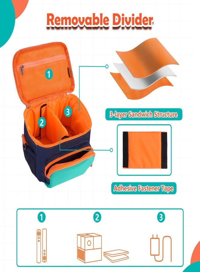 KENOBE Travel Carrying Case Compatible with Nex Playground Game System, Storage Bag for Indoor Family Video Console, Remote and More Accessories with Handle & Shoulder Strap - Image 3