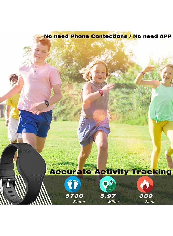 LED Children Digital Pedometer Watch, Waterproof Sport Wristwatch, with Step Counter, Calories, Calendar for Kids Boys Girls - Image 2