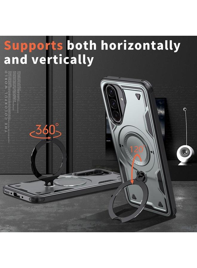 اس-توب جراب لهاتف Samsung Galaxy A26 5G PC Hybrid TPU Armor MagSafe Ring Holder جراب هاتف - Image 2