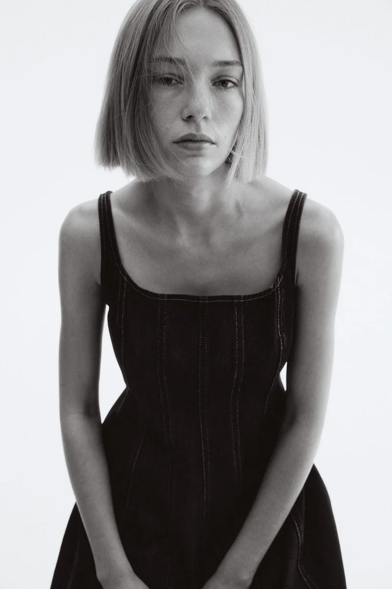 اتش اند ام فستان ميدي من الدنيم