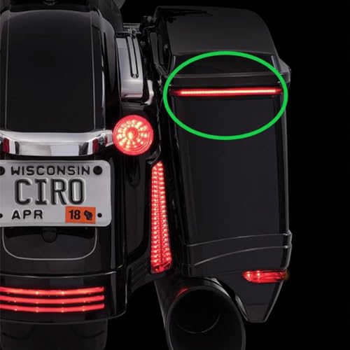 Ciro أضواء LED منخفضة الملف الشخصي CIRO Bag Blades '14-فما فوق إشارة انعطاف برتقالية مع عدسة دخانية خفيفة - Image 3