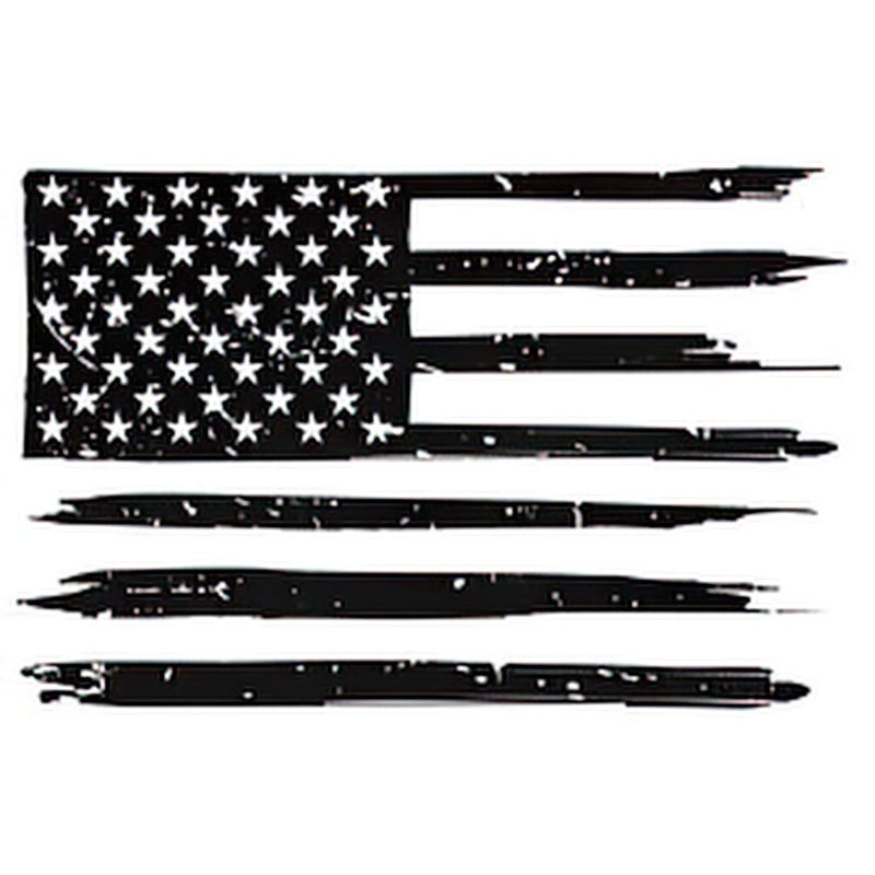 Dopetattoo Tattoonova usa Six sheets Temporary Tattoos for Men and Women American Distressed Flag Usa Grunge Patriotic Symbol Silhouette Stoke Fake Tattoo Kits Sets For Neck Arm Hands Leg