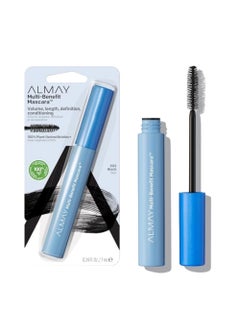 Almay Mascara, Volume, Length, Definition & Conditioning, Multi-Benefit Eye Makeup, Hypoallergenic and Fragrance-Free, 502 Black