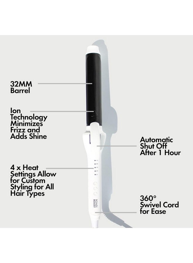 BONDIBOOST BONDIBOOST Clever Curler Curling Iron, 1.25 Inch Barrel for Beautiful & Natural Looking Waves/Curls, Infrared Heating + 360 Swivel Cord + 4 Heat Options & Quick Heat-Up, Includes Heat Styling Glove - Image 3