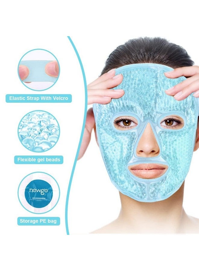 Veemok Face Ice Pack Cold Hot Gel Eye Mask for Puff and Dark Circles Reduction - Plush Fabric Comfortable and Soft for Women's Facial SPA - Pack Of 1 - Image 5