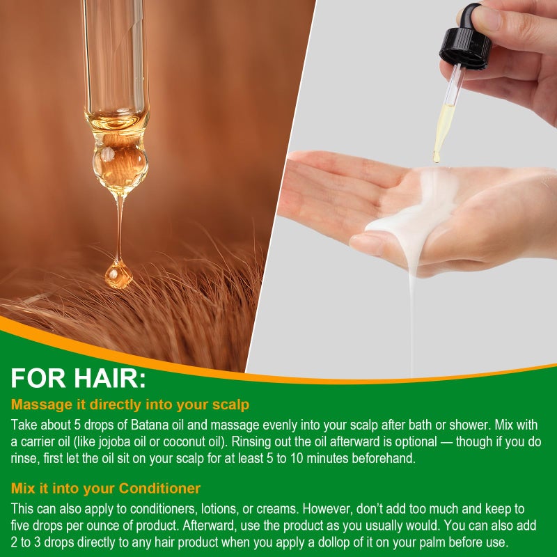 VXHDAG Batana Oil - 100% Pure & Natural from Honduras for Hair Growth, Eliminates Split Ends, Enhances Radiance & Nourishment for All Hair Types, 2.02 fl oz - Image 5