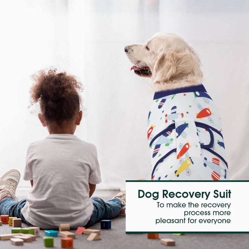 Kuoser Storage burden minimized build Recovery Suit for Dogs Cats After Surgery, Professional Pet Recovery Shirt Dog Abdominal Wounds Bandages, Substitute E-Collar & Cone,Prevent Licking Dog Onesies Pet Surgery Recovery Suit Modern practical shape - Image 5