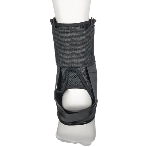 Cramer دعامة كاحل نشطة AS1 برو مع أربطة، دعم كاحل مع أربطة للرجال والنساء، حماية ودعم للالتواء للكرة الطائرة، الرجبي، كرة السلة، تصميم منخفض، أسود، متوسط - Image 3