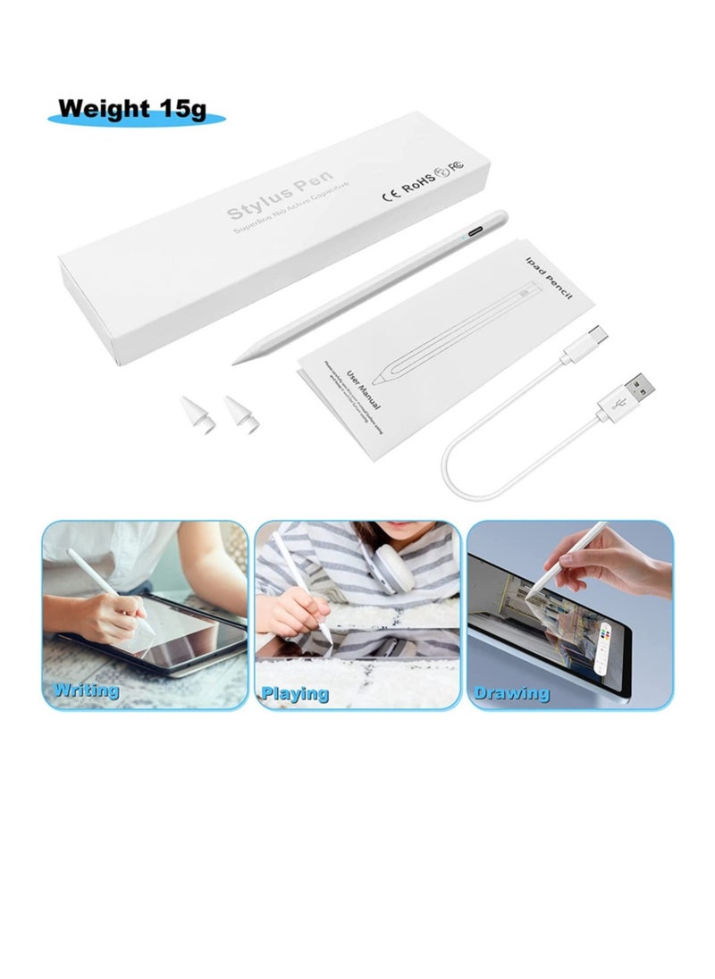 ELTRAZONE - Pen For Apple iPad Stylus Features A Fine Tip Of 1.2mm White - Image 1