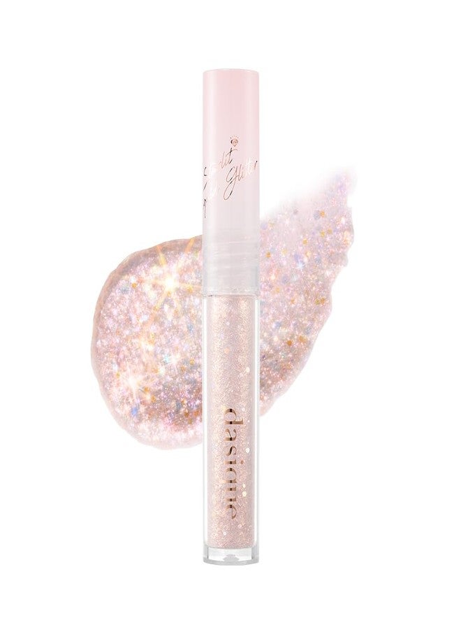 dasique Starlit Jewel Liquid Glitter (04 Rose Quartz) | Twinkle Glitter Shadow | Long-lasting | Multi-dimensional sparkle finish | Quick drying | Multipurpose - Image 2