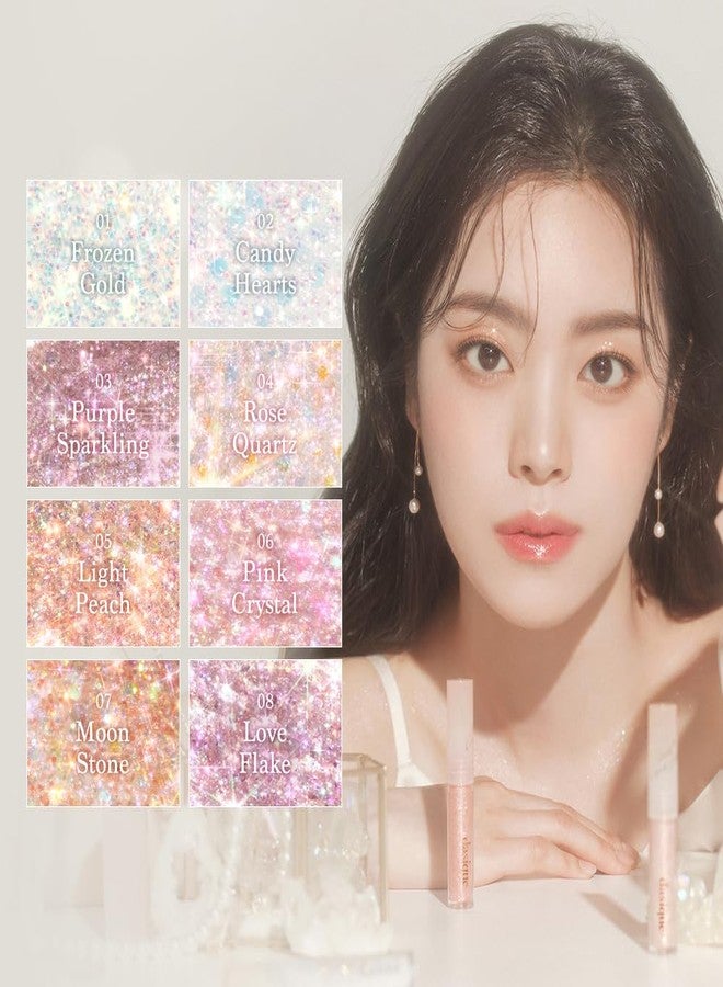 dasique Starlit Jewel Liquid Glitter (04 Rose Quartz) | Twinkle Glitter Shadow | Long-lasting | Multi-dimensional sparkle finish | Quick drying | Multipurpose - Image 5