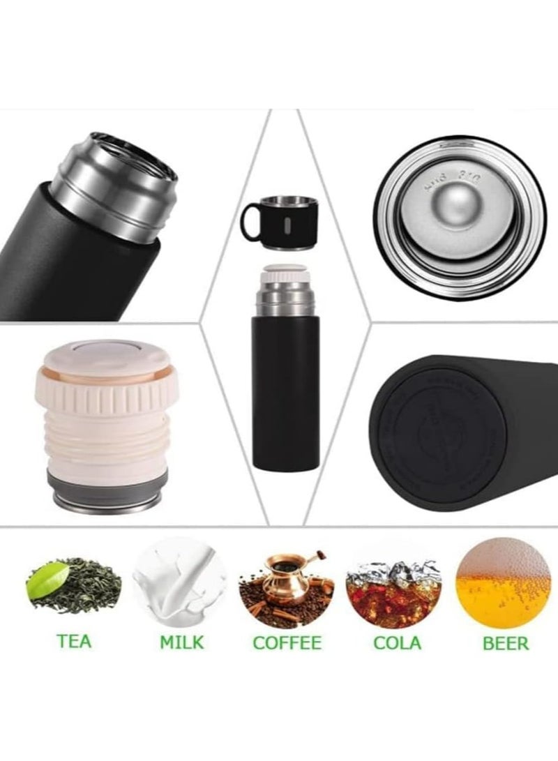 Stainless Steel Insulated Thermal Coffee Cup Black - Image 5