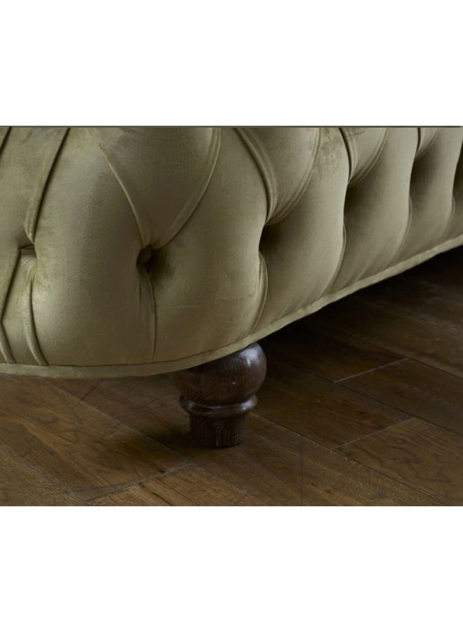 Nayam Sleep Olympia Olive Green Fabric Bedframe 200x200x40Cm  - Image 3